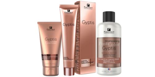 Gyptis est une gamme de coloration capillaire de la marque Fauvert Professionnel. Sa composition est riche et protectrice de la fibre capillaire.